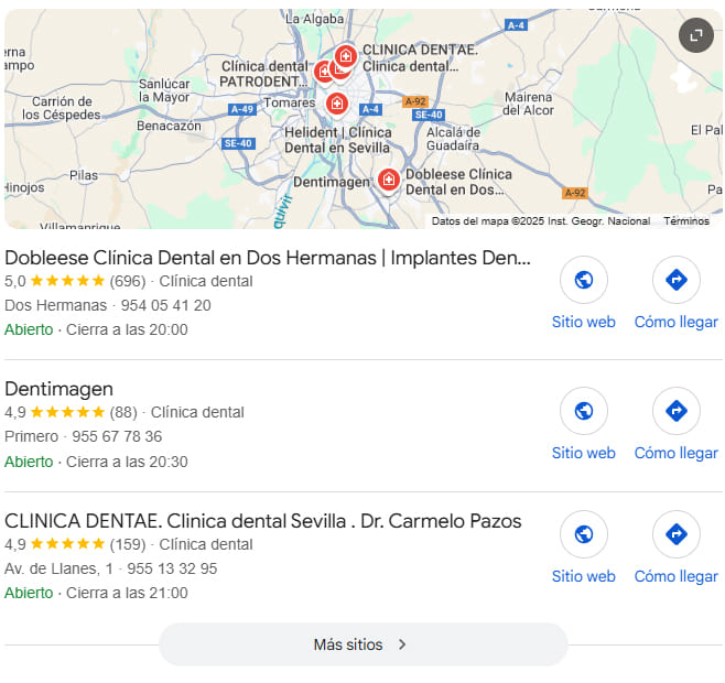 Local Pack de google